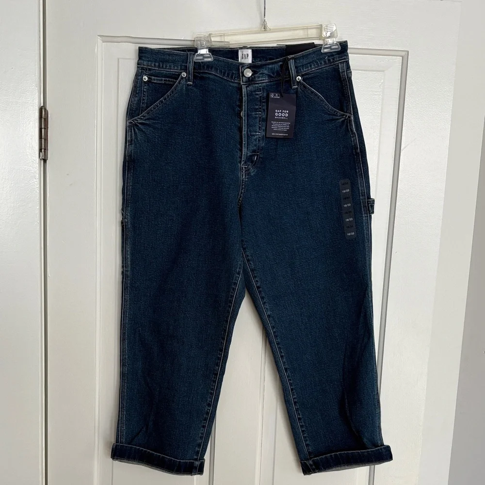 Gap women’s Relaxed Fit‎ Jeans in Deep Blue